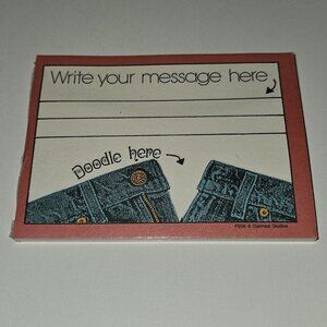 VTG Blue Jeans Post-It Note Notepad Message Doodle 40 Sheets NEW SEALED